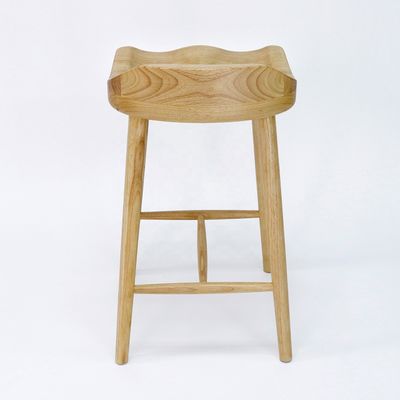 Chaise de barre en bois massif pour bar et meubles de maison en style nordique