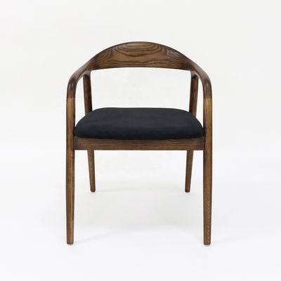 Chaise simple en bois Tissus Salon Restaurant Nordique Salle à manger en bois Café Thé Chaises de loisirs Chaise à manger en bois massif OEM/ODM