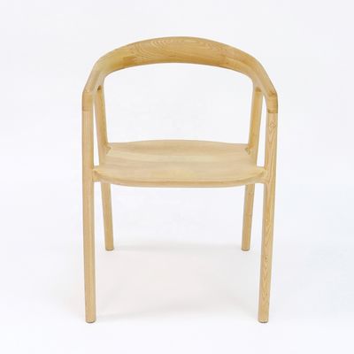 Restaurant de style nordique moderne Design de fauteuil en bois Chaises à manger en bois massif avec meubles et emballage du courrier