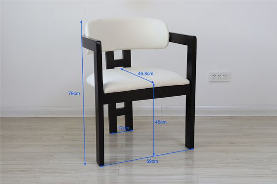 Meubles de restaurant de luxe personnalisés Tissus rembourrage en bois massif Chaises de salle à manger pour manger personnalisé