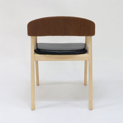 Facilities de loisirs Chaise à manger en bois massif pour restaurant Cordon tissé à la main Généralité Simplicité Meubles pour la maison