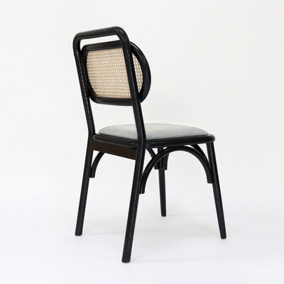 Chaise à manger personnalisée en bois vintage pour restaurant