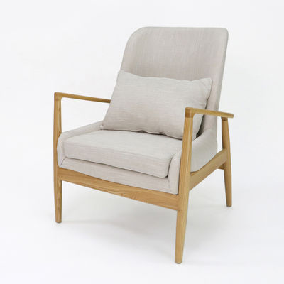 Moderne design cadre en bois massif canapé de loisirs chaise pour salon Nordique Luxe chaise de salon