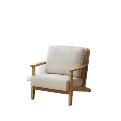 Moderne design Nordique Luxe fauteuil de salon en bois massif canapé de loisirs fauteuil pour salon Meubles