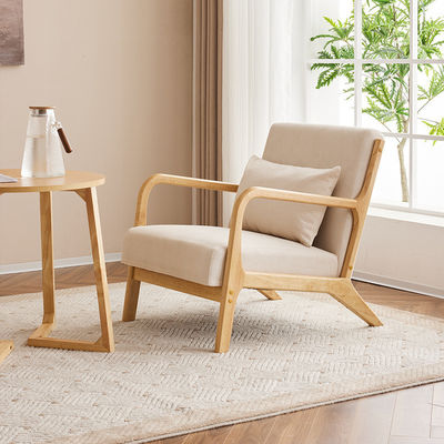 Généraux Meubles de maison Moderne Nordique Luxe Chaise de salon en bois massif Canapé de loisirs Chaise pour salon