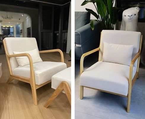 Généraux Meubles de maison Moderne Nordique Luxe Chaise de salon en bois massif Canapé de loisirs Chaise pour salon