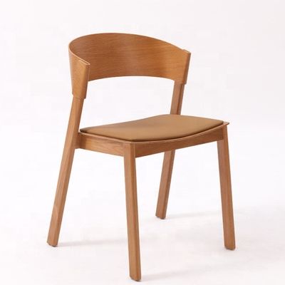 Service OEM accepté Salle à manger nordique moderne Chaise antique courbée en bois massif empilable entièrement assemblée avec et OEM
