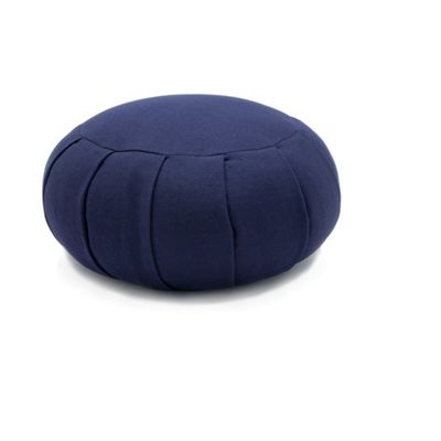 Chaise de salle à manger en toile de coton bleu foncé moderne avec écorce de sarrasin et bois massif