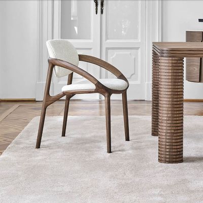 Meubles de salle à manger personnaliser luxe moderne en bois massif Chaise à manger pour restaurant