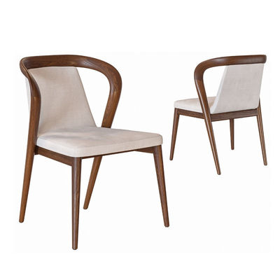 Personnaliser des meubles en bois moderne de luxe et des emballages de courrier Chaise à manger en bois massif pour restaurant