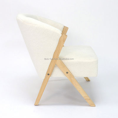 Chaise de canapé en bois massif naturel Design nordique pour le salon Meubles de couleur naturelle Style de loisirs