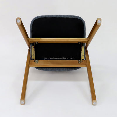 Meubles classiques en bois ancien chaise de salle à manger en bois massif pliable en noyer/naturel/noir