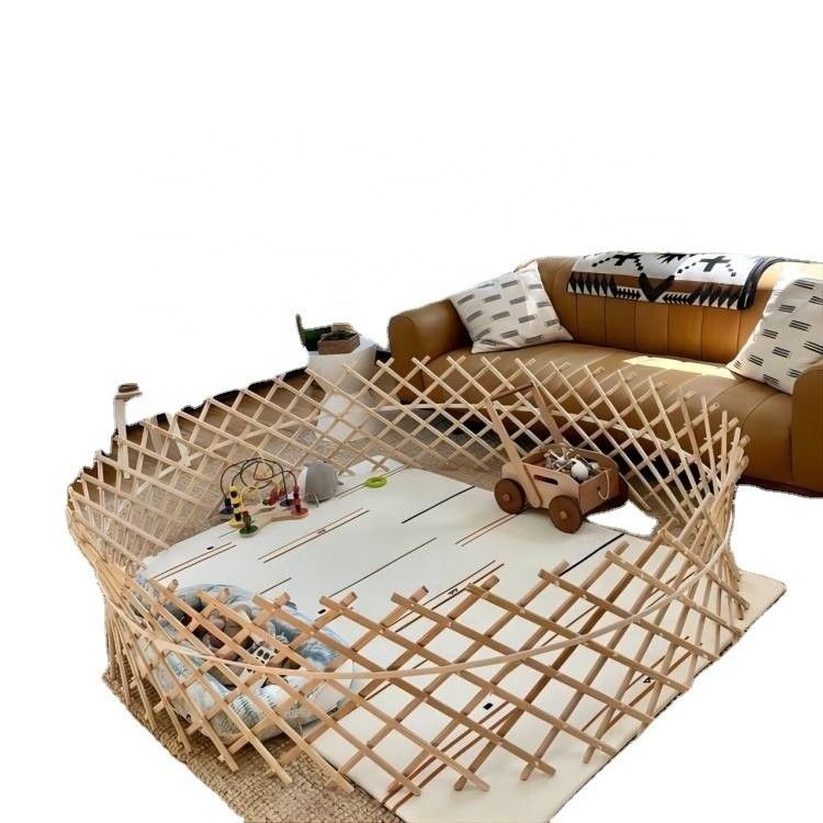Éco-friendly grand berceau en bois pour bébé pour l'apprentissage Montessori robuste pliable et personnalisable