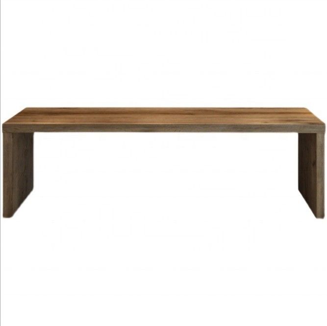 Bureau d'ordinateur et table de conférence en bois massif de conception moderne pour le travail collaboratif