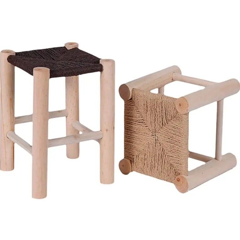 Ajoutez une touche d'élégance à votre salon et salle à manger avec un tabouret en bois massif nordique moderne