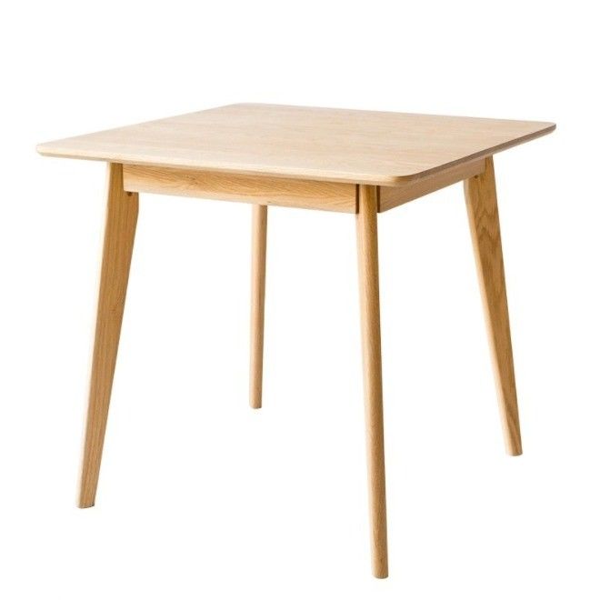 Dernière personnalisation Exquise fabrication Table à manger en bois massif 120*60*75cm en forme rectangulaire