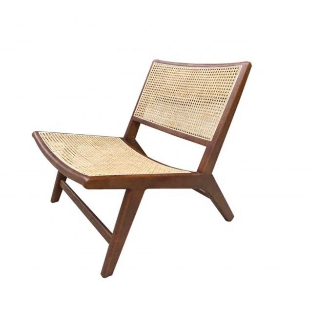 Chaise de salon de loisirs en rotin de couleur brune Meubles de chambre en rotin Salon design moderne pour la détente en plein air