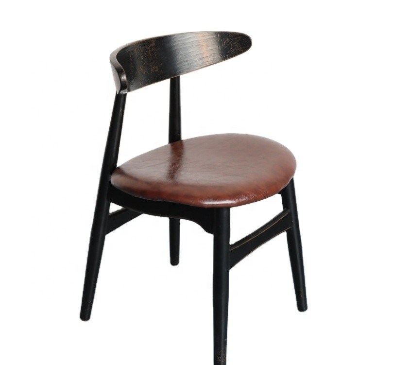 Tabouret en bois massif Conception pratique et moderne pour le tabouret à la maison Ottoman