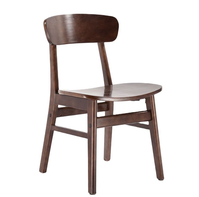 Meubles de salle à manger classique Collection Chaises en caoutchouc en bois massif Chaises à manger au design moderne