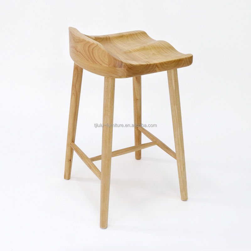 W43*D42.5*H74CM ancienne chaise de bar en bois massif tabourets chaise haute chaise en bois