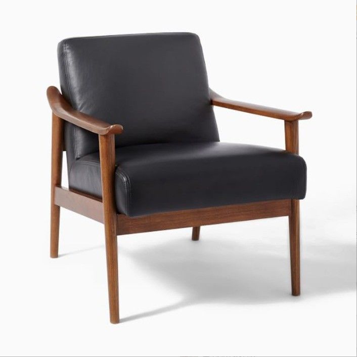 Limite de poids de 200 kg Chaise de bras de loisirs en bois moderne de haute qualité pour le salon Sofa salon en marron/gris/jaune/noir