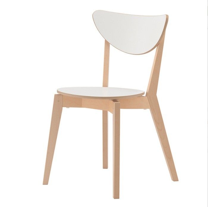 Chaise de salle à manger junior en bois massif pour la salle à manger
