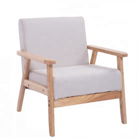 Meubles de salle de séjour de siège blanc personnalisé canapé moderne en tissu fauteuils à bras pour salon et loisirs de luxe