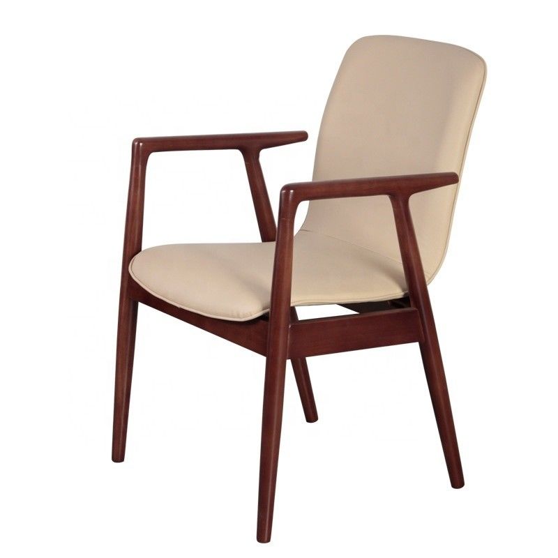 Chaise de salle à manger d'hôtel de luxe en bois massif en design de loisirs moderne pour les meubles de restaurant