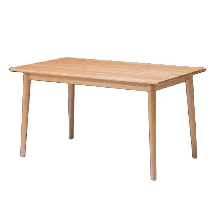 Meubles de salle à manger moderne Table à manger en bois rectangulaire en style design du milieu du siècle avec bois massif