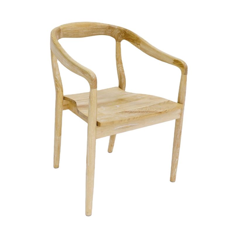 Villa moderne empilable en bois massif Banquet de mariage Chaise en bois pour meubles de salle à manger à Villa