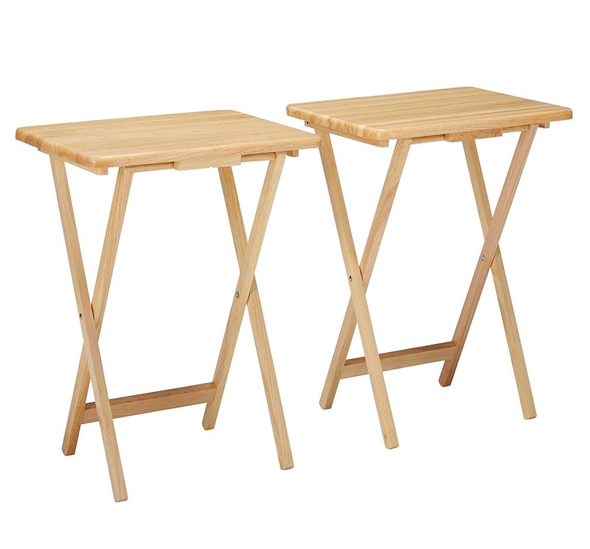 Meubles de salon de style 2022 Table pliante en bois avec matériau en bois massif et conception fonctionnelle