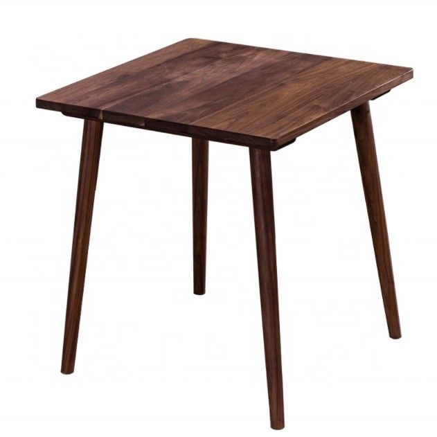Couleur personnalisée Chambre à manger en bois massif Table à café carrée Moderne lumière de luxe Petite table carrée