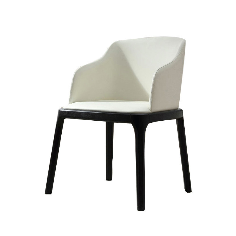 Chaise de salle à manger en tissu de luxe gris nordique de style moderne de luxe