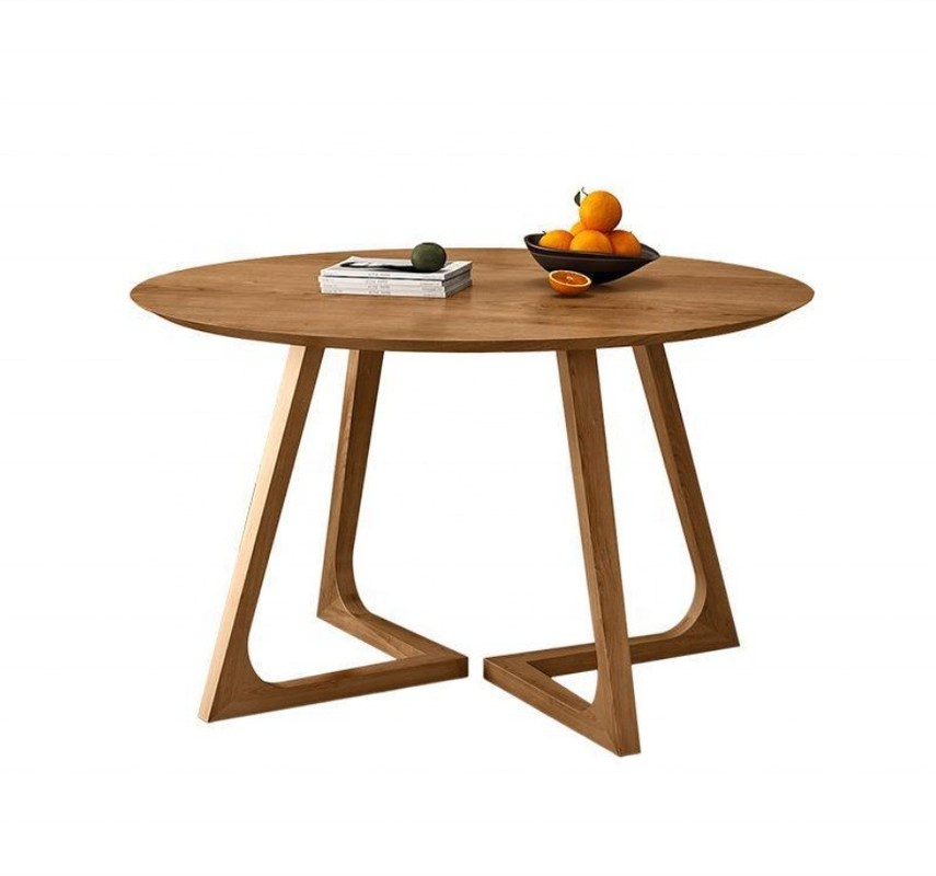 Emballage du courrier Y meubles de salle à manger sur mesure Modèles modernes en bois massif rond Table basse de café pour restaurant