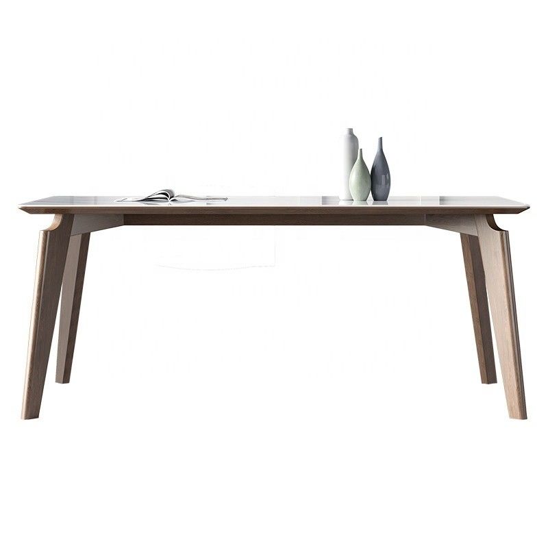 Table à manger en bois massif pour chambre à coucher et salle à manger