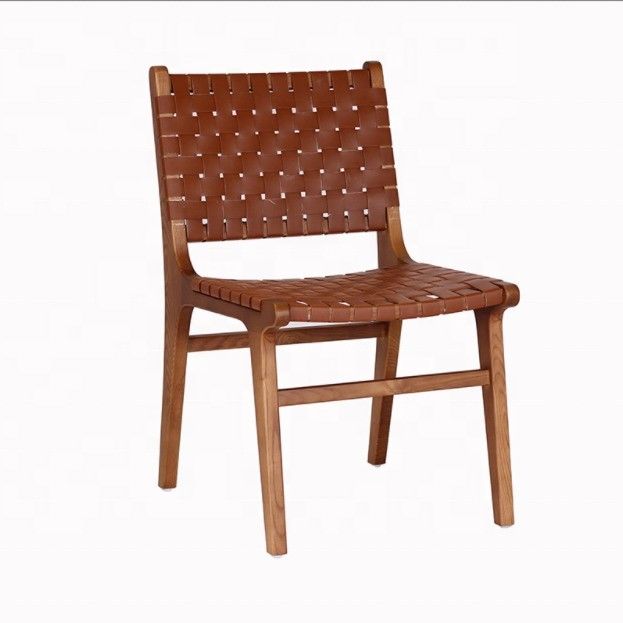 Chaise de salle à manger en bois massif pour hôtel