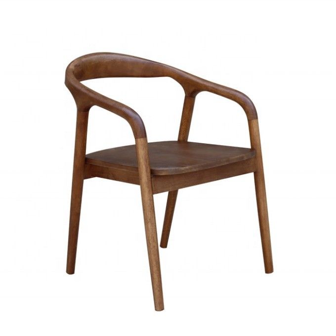 Chaise de salle à manger en bois massif de luxe ancienne Chaise en bois pour salle à manger Restaurant Café Hôtel