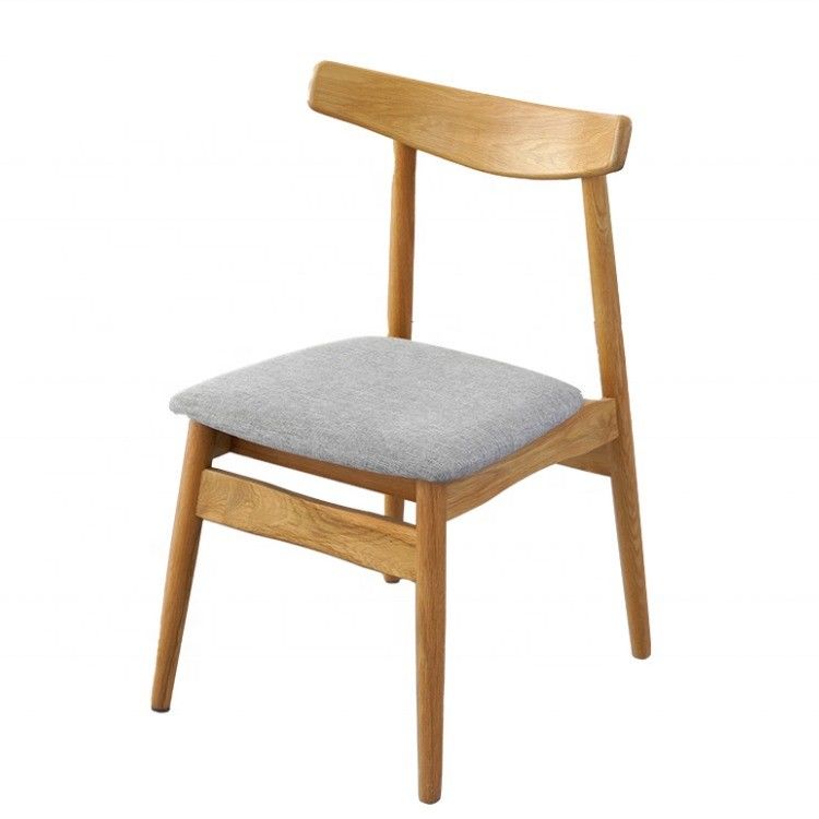 Sans accoudoir Chaise en bois de hêtre massif Chaise à manger pour meubles de salle à manger de luxe