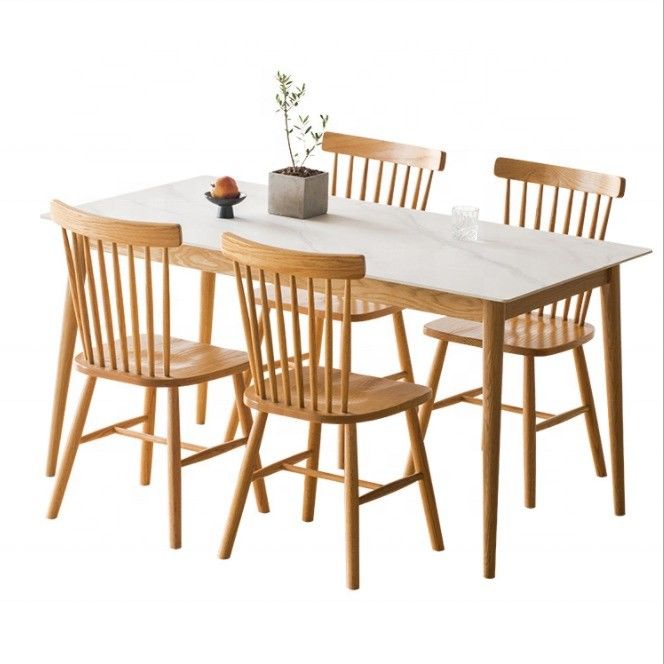 Combinaison exquise de table à manger rectangulaire et de chaise pour le salon