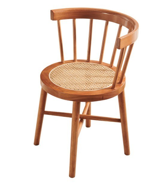 Service OEM Accepté Chaise de salle à manger en bois massif naturel pour restaurant