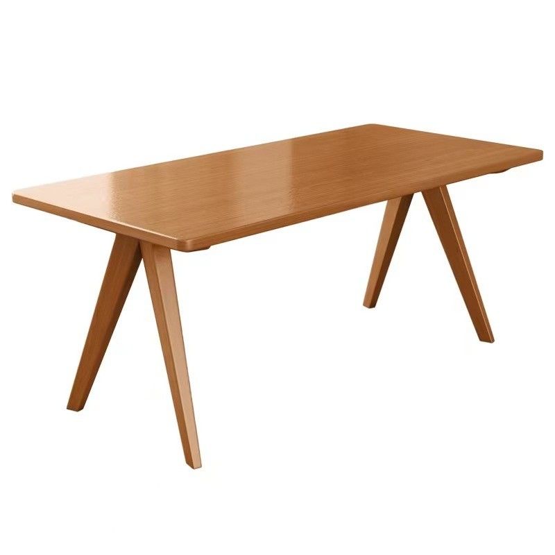 Nordic Direct Home Meubles Table à manger rectangulaire en bois massif pour un espace de salle à manger fonctionnel