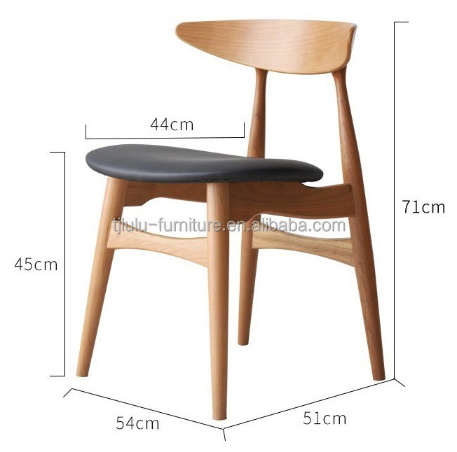 Couleurs personnalisées en bois massif à dos rond Chaise de salle à manger nordique pour hôtel Restaurant Banquet et maison dans le style classique moderne