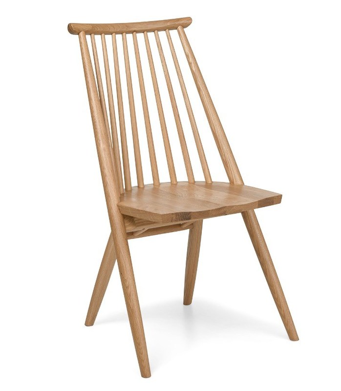 Meubles de salle à manger en bois massif en bois manger Chaise Windsor W54.6*D50*H96.5CM et design élégant