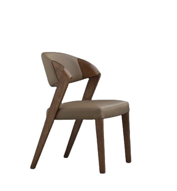 Meubles de salle à manger italien de luxe design moderne Chaise de café en bois Chaises empilées pour une cuisine sophistiquée