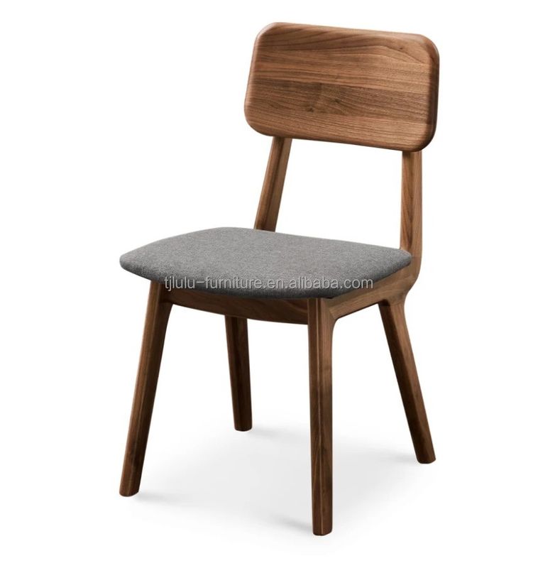 Emballement du courrier N Chaise à manger pour chaise en bois moderne Tissu Meubles pour la maison Hôtel Chaises de restaurant