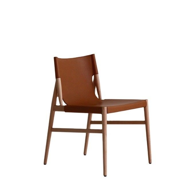 Chaise de salle à manger en bois italienne classique de luxe moderne Chaise de café style noir/brun