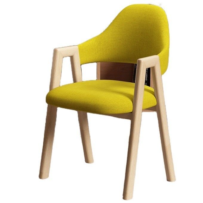 Couverture en cuir/tissu en PU Chaise à manger en bois pour hôtel Café Meubles de salon en design moderne