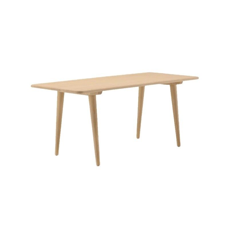 Sturdy style moderne design simple couleur de noyer américain Table à manger en bois massif