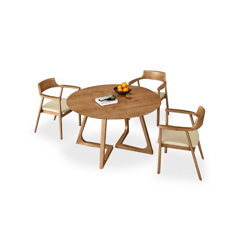 Table à manger en bois massif de style nordique avec design et meubles de salle à manger