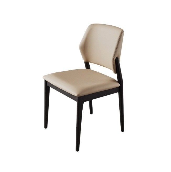 Améliorez vos meubles de salle à manger avec un style nordique élégant Chaise de salle à manger moderne rembourré en cuir PU